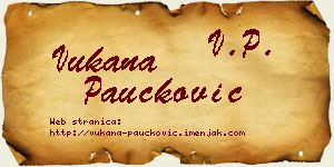 Vukana Paučković vizit kartica